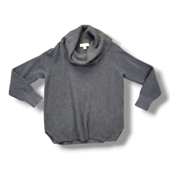 Michael Kors Charcoal Cowl Neck Sweater Sz XL - Picture 1 of 10